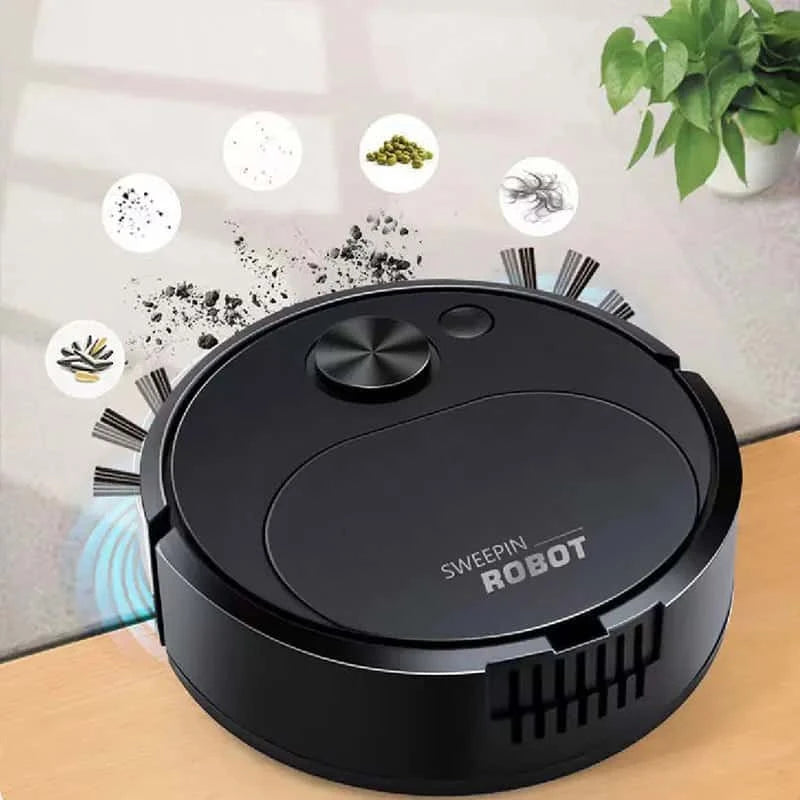 3 - in - 1 Smart Robot Vacuum Cleaner – 1500Pa USB Sweeping & Mopping - BuyfromSwiss