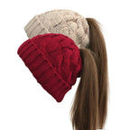 Women Warm Beanie Winter Hat – Knitted Pom Pom Cap