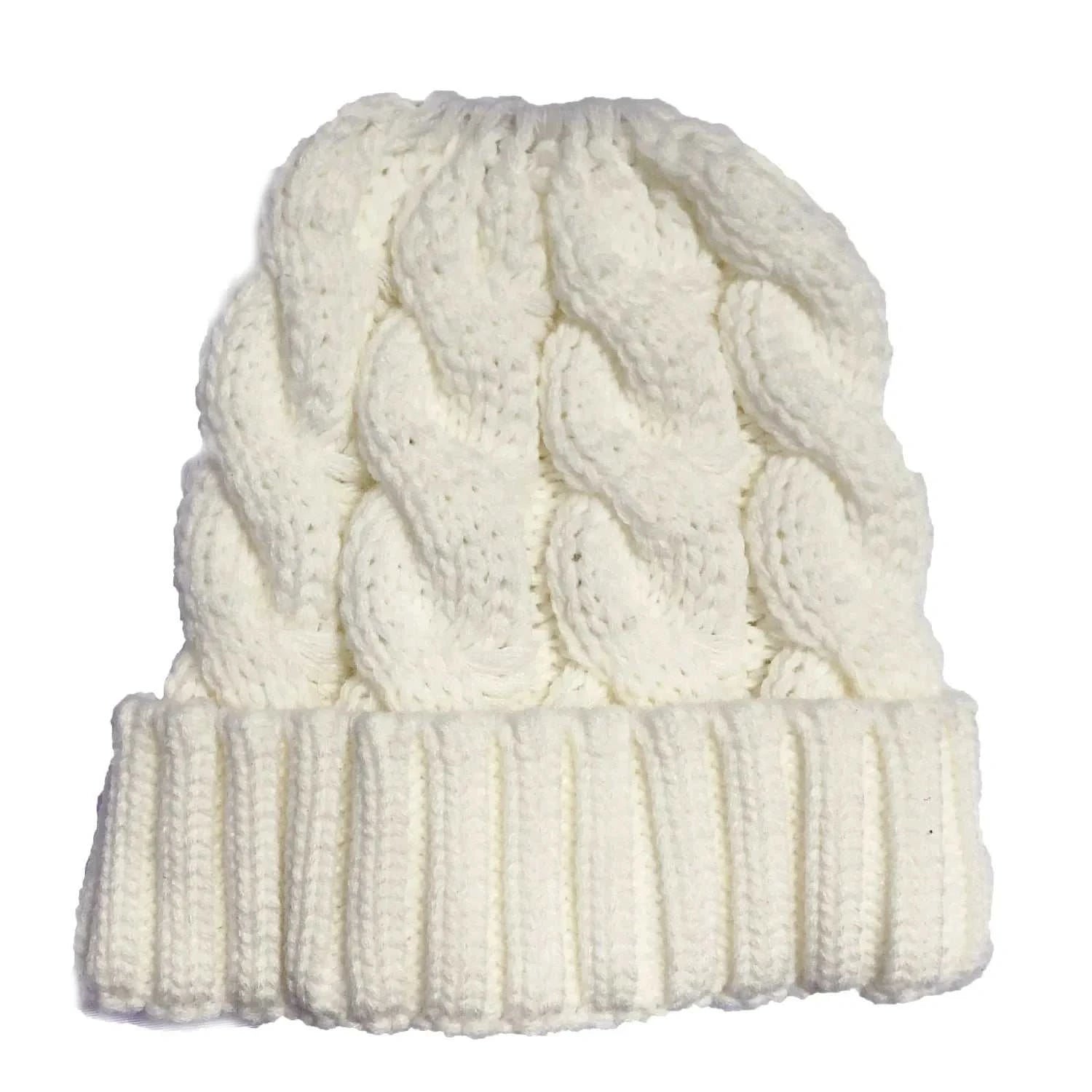 Women Warm Beanie Winter Hat – Knitted Pom Pom Cap