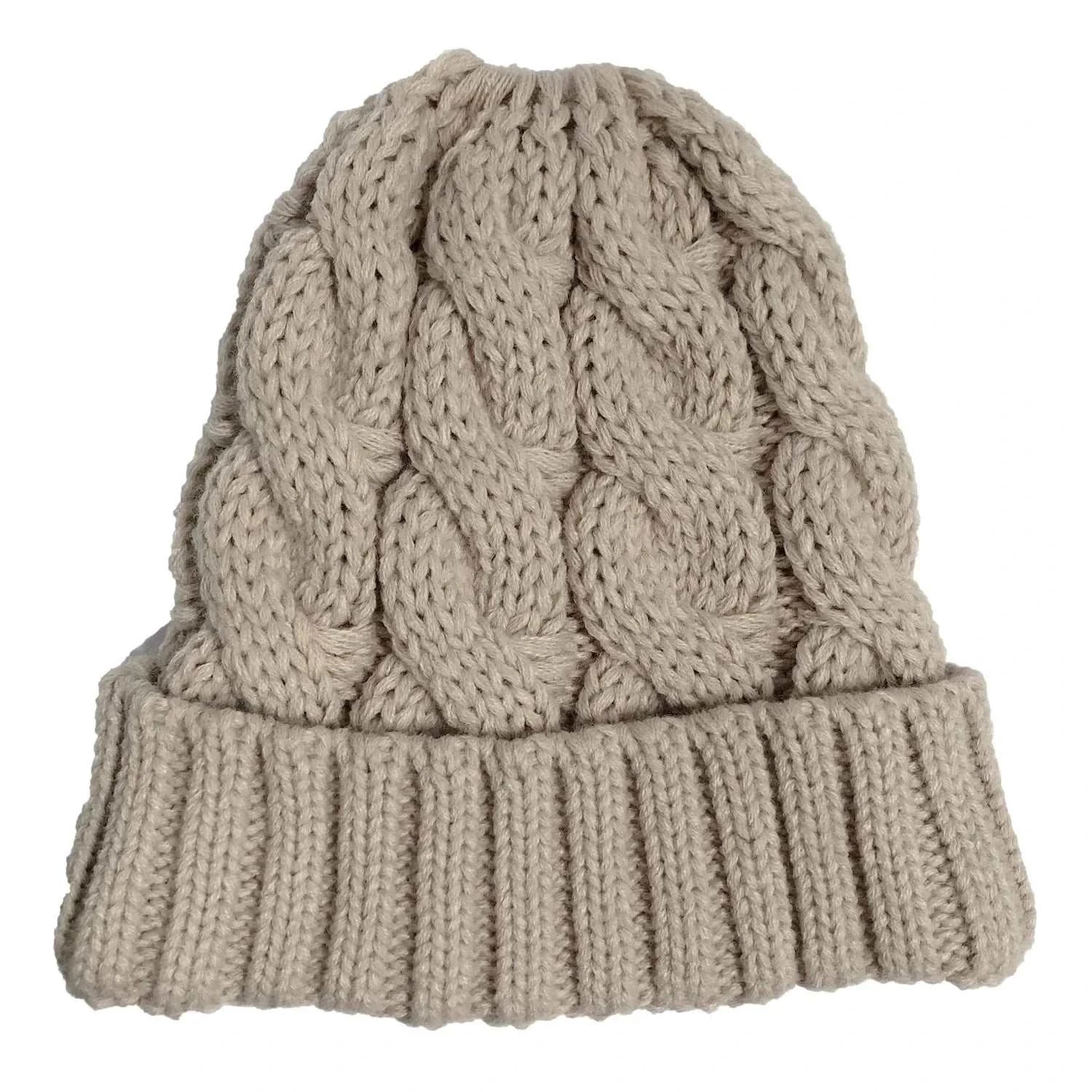 Women Warm Beanie Winter Hat – Knitted Pom Pom Cap