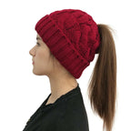 Women Warm Beanie Winter Hat – Knitted Pom Pom Cap