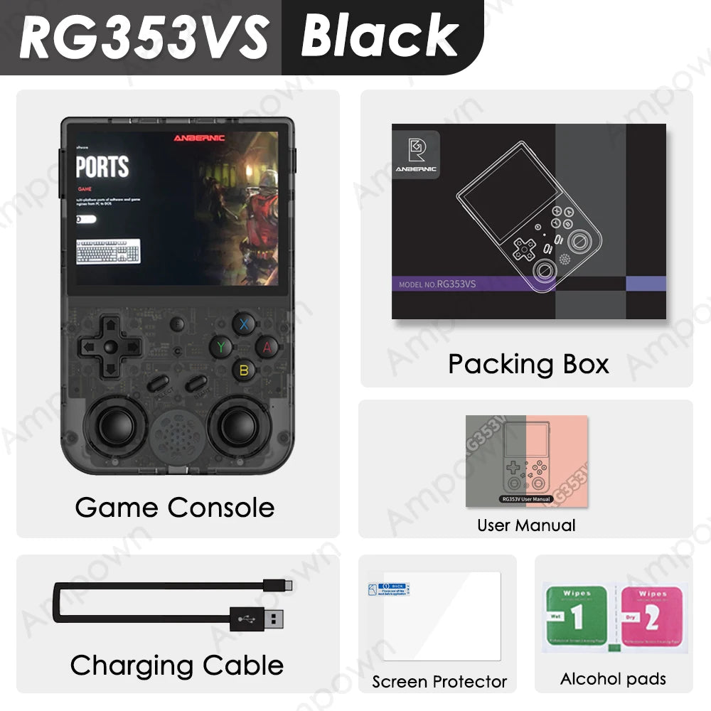 ANBERNIC RG353V RG353VS Handheld Gam Console 3.5'' IPS Screen HDMI Output Android Linux OS Built-in Retro Emulator Player Gifts