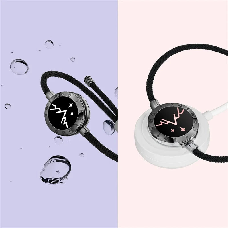TOTWOO Long Distance Touch Bracelets for Couples, Vibration & Light up for Love Couples Bracelets,Mountain&Sea Touch Bracelets