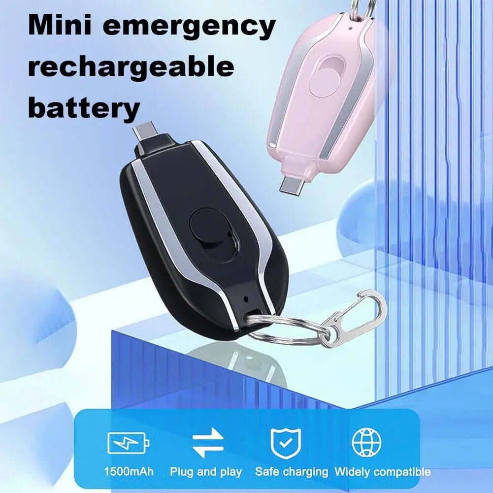 Mini Type - C Keychain Power Bank for iPhone & Android - BuyfromSwiss